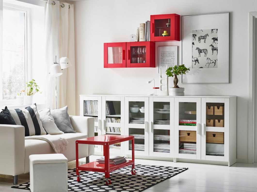 Pokój dzienny IKEA - Mały biały salon - zdjęcie od IKEA - Homebook