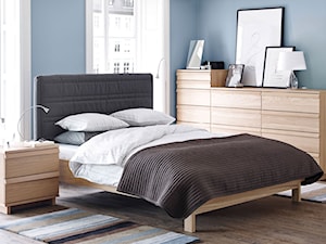 Sypialnia IKEA - Mała niebieska sypialnia, styl tradycyjny - zdjęcie od IKEA