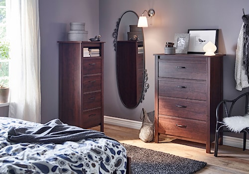 Sypialnia IKEA - Mała średnia szara sypialnia, styl tradycyjny - zdjęcie od IKEA
