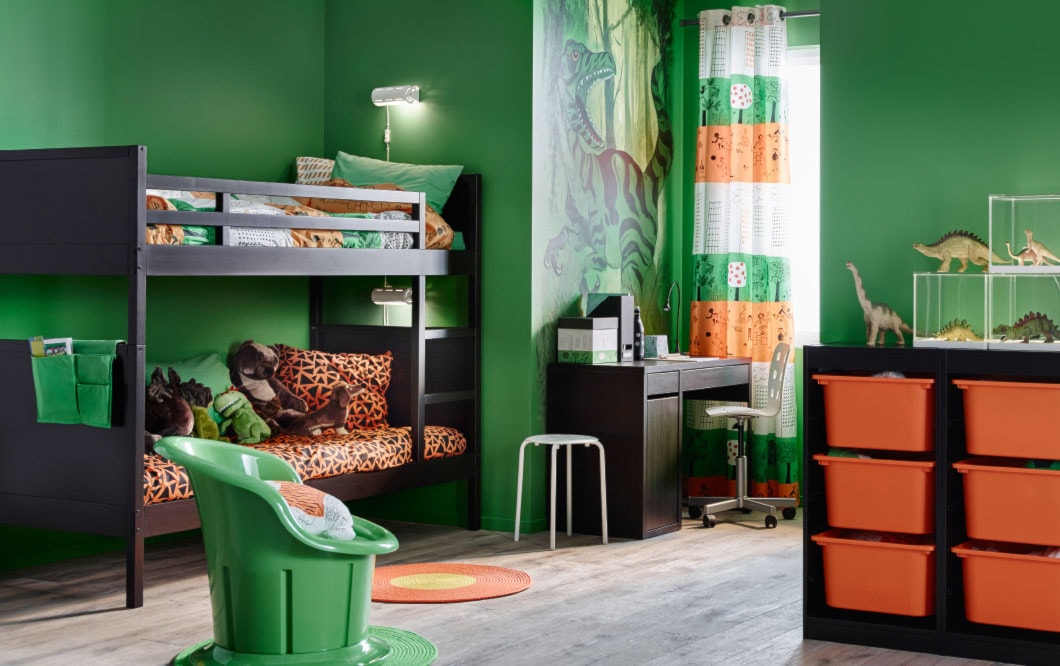 Pokój dziecka IKEA - Średni zielony pokój dziecka dla dziecka dla chłopca - zdjęcie od IKEA - Homebook