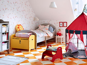Pokój dziecka IKEA - Średni biały różowy pokój dziecka dla dziecka dla chłopca dla dziewczynki - zdjęcie od IKEA