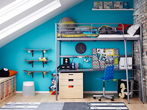 Pokój dziecka IKEA - Średni szary niebieski pokój dziecka dla dziecka dla chłopca - zdjęcie od IKEA