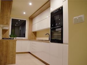 Kuchnia biały połysk i dąb arlington - zdjęcie od szafynawymiar24