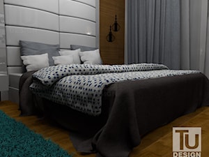 Projekt _ sypialni. - Średnia sypialnia, styl nowoczesny - zdjęcie od TU Design