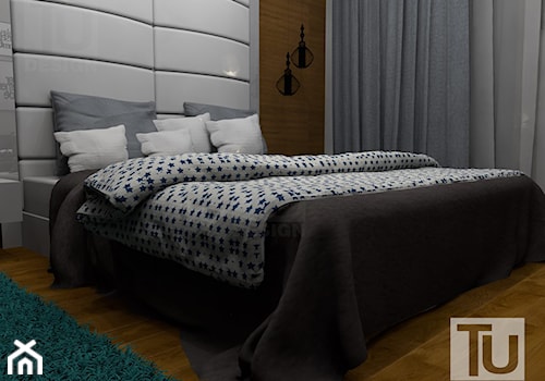 Projekt _ sypialni. - Średnia sypialnia, styl nowoczesny - zdjęcie od TU Design