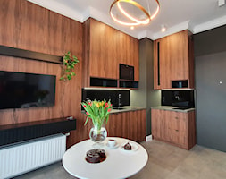 Apartament na najem krótkoterminowy nad Motławą - Kuchnia, styl nowoczesny - zdjęcie od JMJ Interiors - Homebook