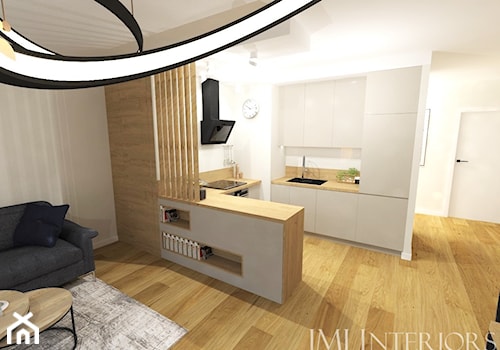 Minimalistyczne mieszkanie na Oruni Górnej Gdańsk - Kuchnia, styl minimalistyczny - zdjęcie od JMJ Interiors