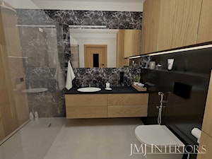 Dom w Skowarczu - Średnia bez okna łazienka, styl nowoczesny - zdjęcie od JMJ Interiors