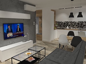 Mieszkanie 63m2 - Salon, styl nowoczesny - zdjęcie od JMJ Interiors