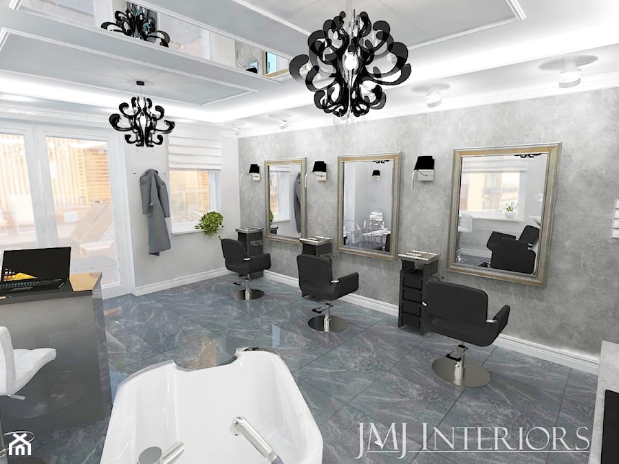 Salon fryzjerski Morena Gdańsk - Wnętrza publiczne, styl nowoczesny - zdjęcie od JMJ Interiors