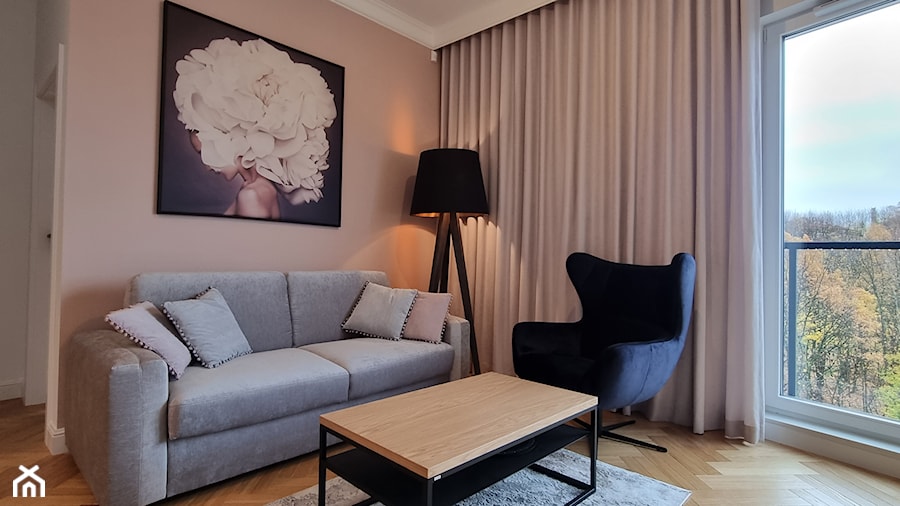 Apartament letni w Gdyni Redłowo - Salon, styl nowoczesny - zdjęcie od JMJ Interiors