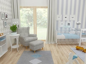 20-metrowy pokój na poddaszu dla niemowlęcia - Pokój dziecka, styl tradycyjny - zdjęcie od JMJ Interiors