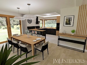 Dom w Skowarczu - Jadalnia, styl nowoczesny - zdjęcie od JMJ Interiors