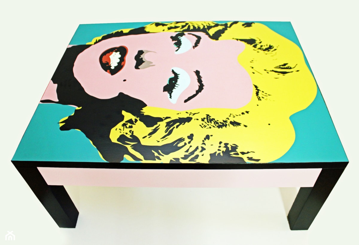 Ława z Marylin Monroe w stylu Pop-art. - zdjęcie od EVA DESIGN - Homebook