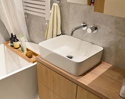 Mała łazienka w bloku - Łazienka, styl skandynawski - zdjęcie od KS.WNĘTRZA - Homebook
