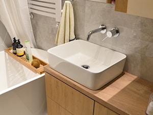 Mała łazienka w bloku - Łazienka, styl skandynawski - zdjęcie od KS.WNĘTRZA