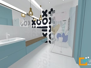 kolorowa łazienka dla dzieci - Łazienka, styl nowoczesny - zdjęcie od urzadzeni