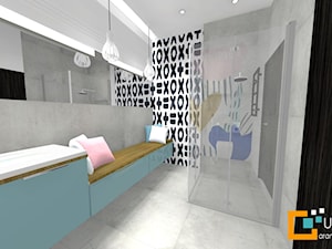 kolorowa łazienka dla dzieci - Łazienka, styl nowoczesny - zdjęcie od urzadzeni