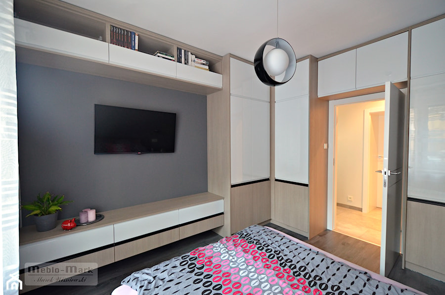 .4 - Mała sypialnia, styl nowoczesny - zdjęcie od Meble Wiśniewski MEBLO-MARK