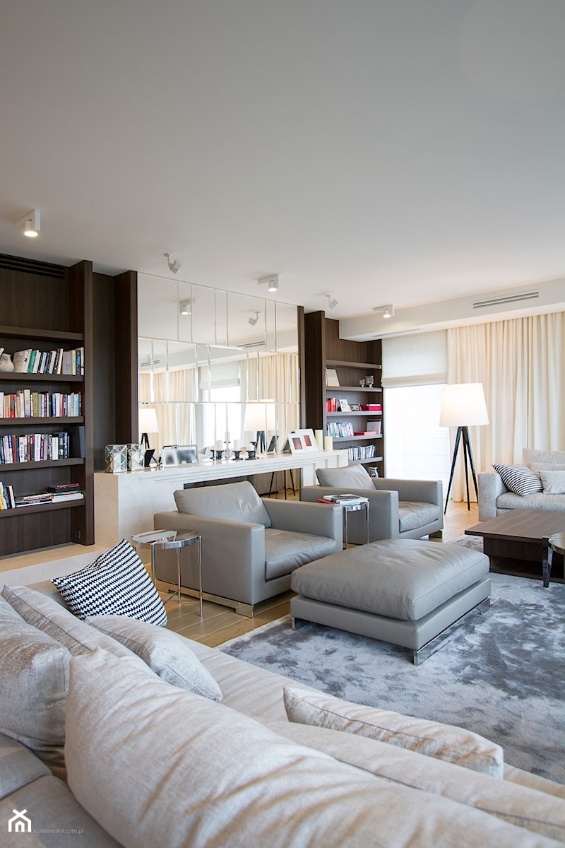 Apartament na Powiślu - Średni salon, styl nowoczesny - zdjęcie od Katarzyna Kraszewska Architektura Wnętrz