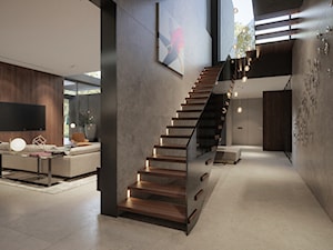 House 750 - Duży hol / przedpokój, styl nowoczesny - zdjęcie od Katarzyna Kraszewska Architektura Wnętrz