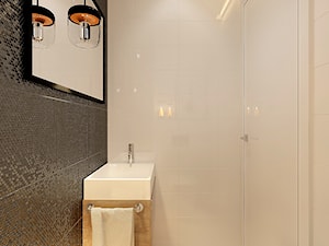 Łazienka 3 - Mała na poddaszu bez okna łazienka, styl nowoczesny - zdjęcie od Draft Nook Studio Daria Gołębiowska