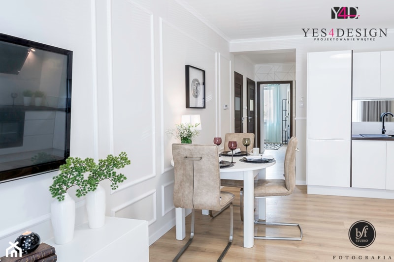 YES4DESIGN Jadalnia w salonie z aneksem - zdjęcie od YES4DESIGN - Homebook