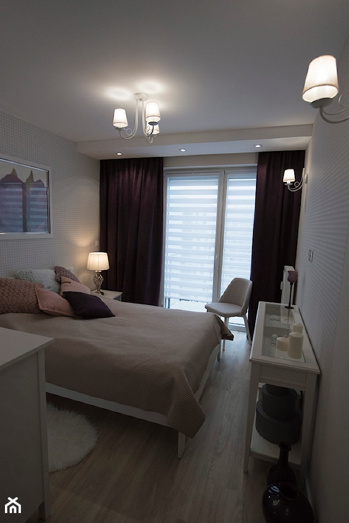 Sypialnia dla kobiety - Mała szara sypialnia, styl tradycyjny - zdjęcie od YES4DESIGN - Homebook