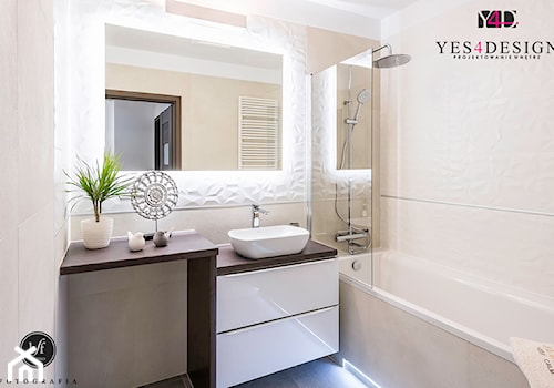 YES4DESIGN łazienka z płytkami 3D - zdjęcie od YES4DESIGN