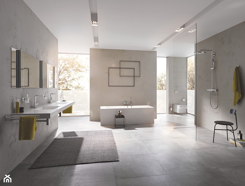 nowoczesna łazienka, styl nowoczesny w łazience, łazienka z wanną i prysznicem