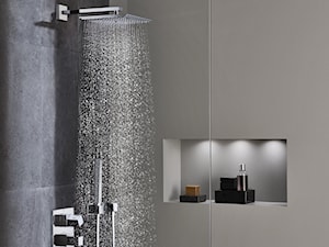 Systemy prysznicowe Eurocube - Mała bez okna z punktowym oświetleniem łazienka, styl minimalistyczny - zdjęcie od GROHE