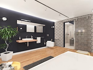 Toalety myjące - Duża bez okna z punktowym oświetleniem łazienka, styl nowoczesny - zdjęcie od GROHE