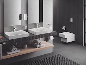 Łazienka - Średnia z lustrem z dwoma umywalkami łazienka, styl nowoczesny - zdjęcie od GROHE