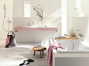 Baterie łazienkowe Eurostyle - Mała bez okna z lustrem łazienka, styl nowoczesny - zdjęcie od GROHE