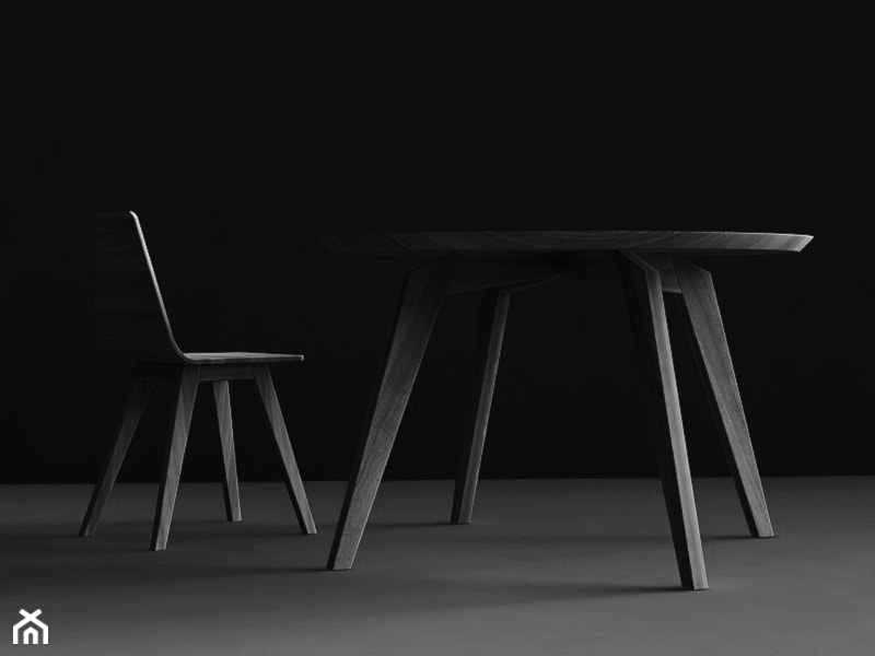 REDS stół okrągły / FORM krzesło dębowe - zdjęcie od Iwona Kosicka Design - Homebook