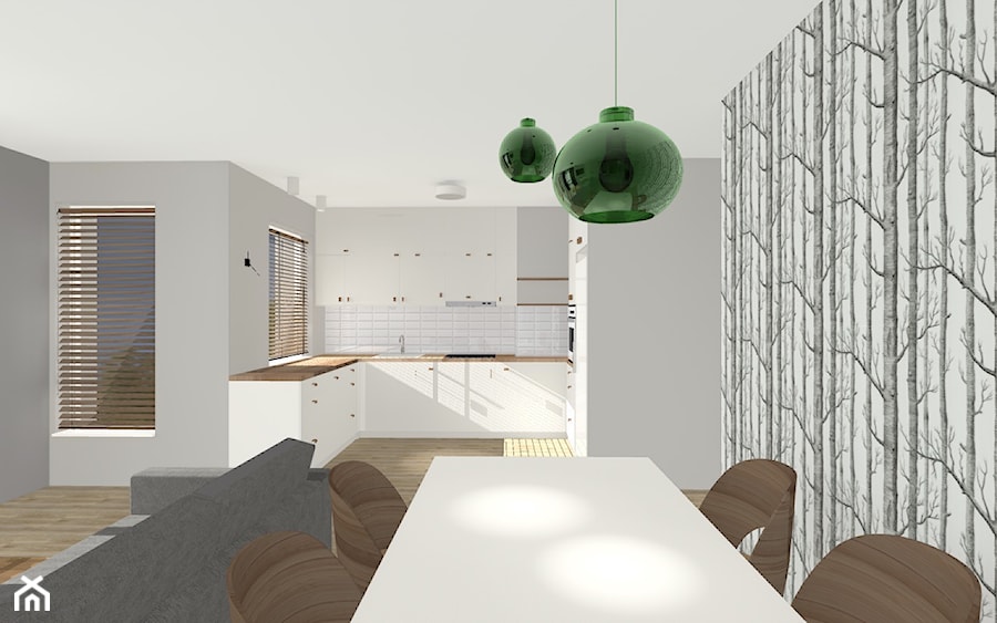 Projekt mieszkania w Nidzicy - Kuchnia, styl skandynawski - zdjęcie od Monika Deptuła Projektant Wnętrz