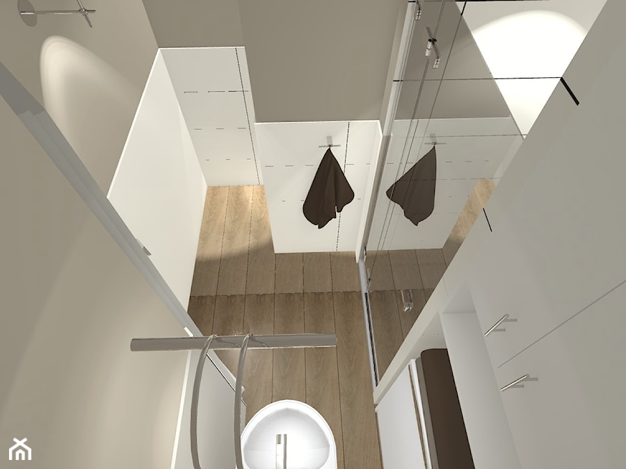Olsztyn mieszkanie 2 - Łazienka, styl nowoczesny - zdjęcie od Monika Deptuła Projektant Wnętrz