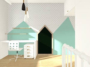 Projekt mieszkania w Nidzicy - Pokój dziecka, styl nowoczesny - zdjęcie od Monika Deptuła Projektant Wnętrz