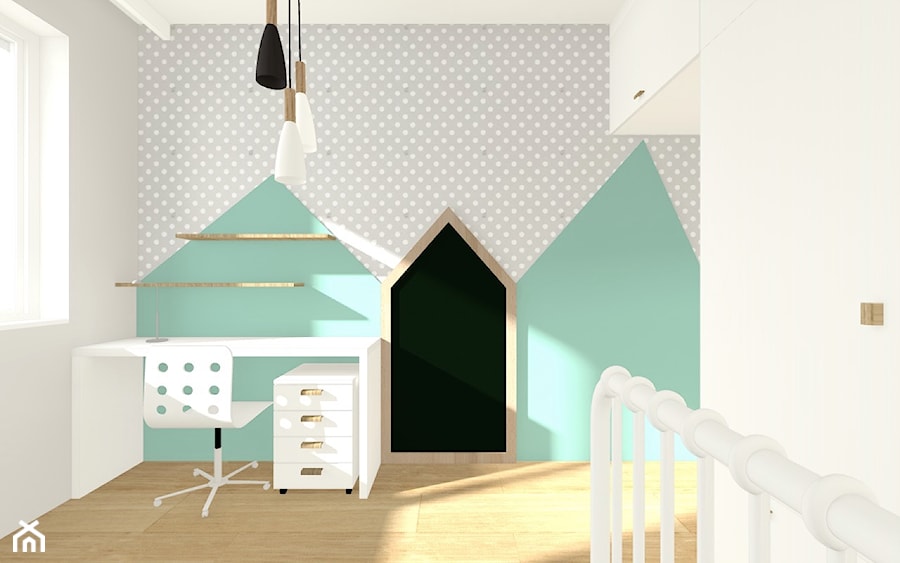Projekt mieszkania w Nidzicy - Pokój dziecka, styl nowoczesny - zdjęcie od Monika Deptuła Projektant Wnętrz