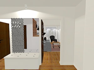 Mieszkanie Olsztyn - Hol / przedpokój, styl nowoczesny - zdjęcie od Monika Deptuła Projektant Wnętrz