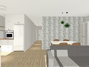 Projekt mieszkania w Nidzicy - Salon, styl skandynawski - zdjęcie od Monika Deptuła Projektant Wnętrz