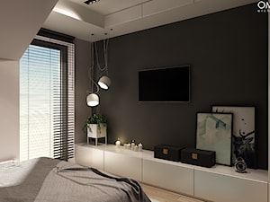 Średnia szara sypialnia - zdjęcie od OMCD Architects