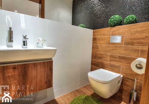 Dom Brenna - realizacja - Mała łazienka - zdjęcie od MARTA PAWLAK ARCHITEKTURA WNĘTRZ