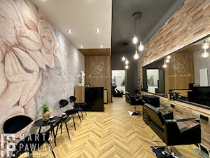 Salon fryzjerski Skoczów - Realizacja - Wnętrza publiczne, styl industrialny - zdjęcie od MARTA PAWLAK ARCHITEKTURA WNĘTRZ