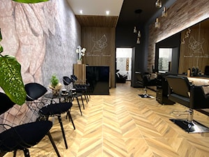 Salon fryzjerski Skoczów - Realizacja - Wnętrza publiczne, styl industrialny - zdjęcie od MARTA PAWLAK ARCHITEKTURA WNĘTRZ