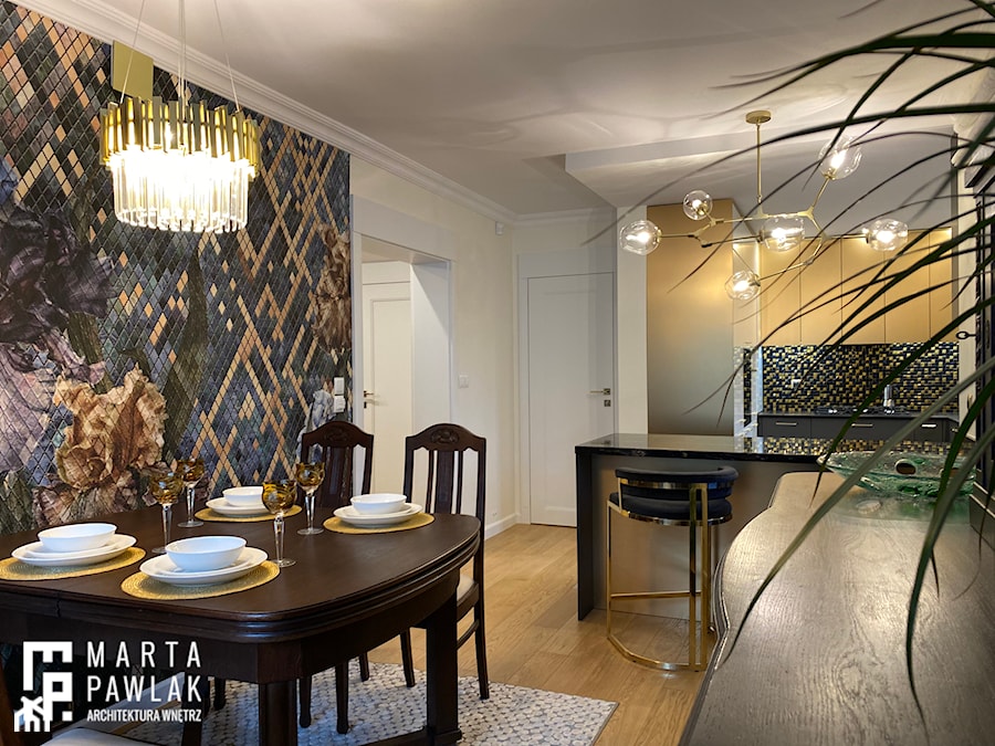 Elegancki apartament ze złotą duszą Wisła - zdjęcie od MARTA PAWLAK ARCHITEKTURA WNĘTRZ