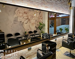Salon fryzjerski Skoczów - Realizacja - Wnętrza publiczne, styl industrialny - zdjęcie od MARTA PAWLAK ARCHITEKTURA WNĘTRZ - Homebook