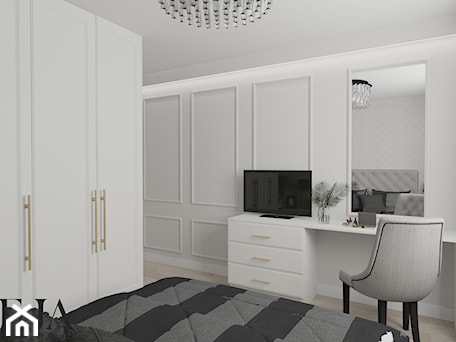 Aranżacje wnętrz - Sypialnia: Stylowy apartament - Biuro Projektowe ESPEJA. Przeglądaj, dodawaj i zapisuj najlepsze zdjęcia, pomysły i inspiracje designerskie. W bazie mamy już prawie milion fotografii!