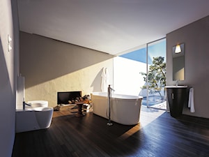 Duża jako pokój kąpielowy łazienka z oknem, styl nowoczesny - zdjęcie od Sanit-Express.pl