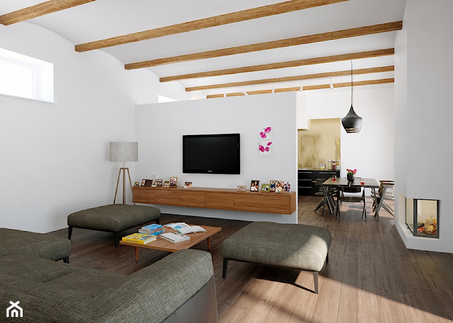 Salon, styl minimalistyczny - zdjęcie od Siedemjeden Architekci Pracownia Projektowa
